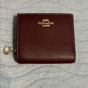 Coach Burgundy Leather Wallet